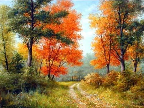 classical landscape oil painting