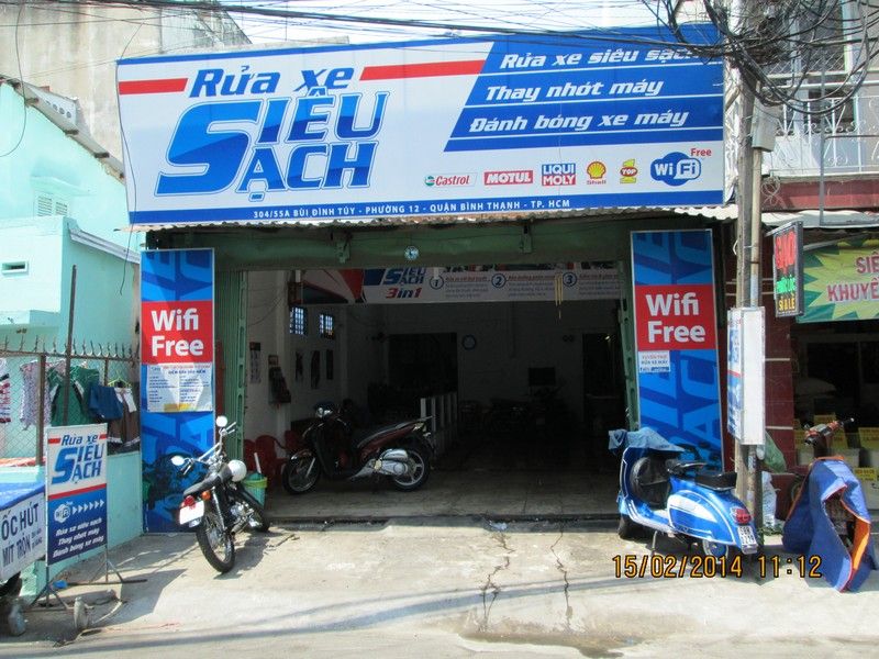 Sang tiệm rửa xe Bùi Đình Túy - Q. Bình Thạnh - Làm có lợi nhuận ngay