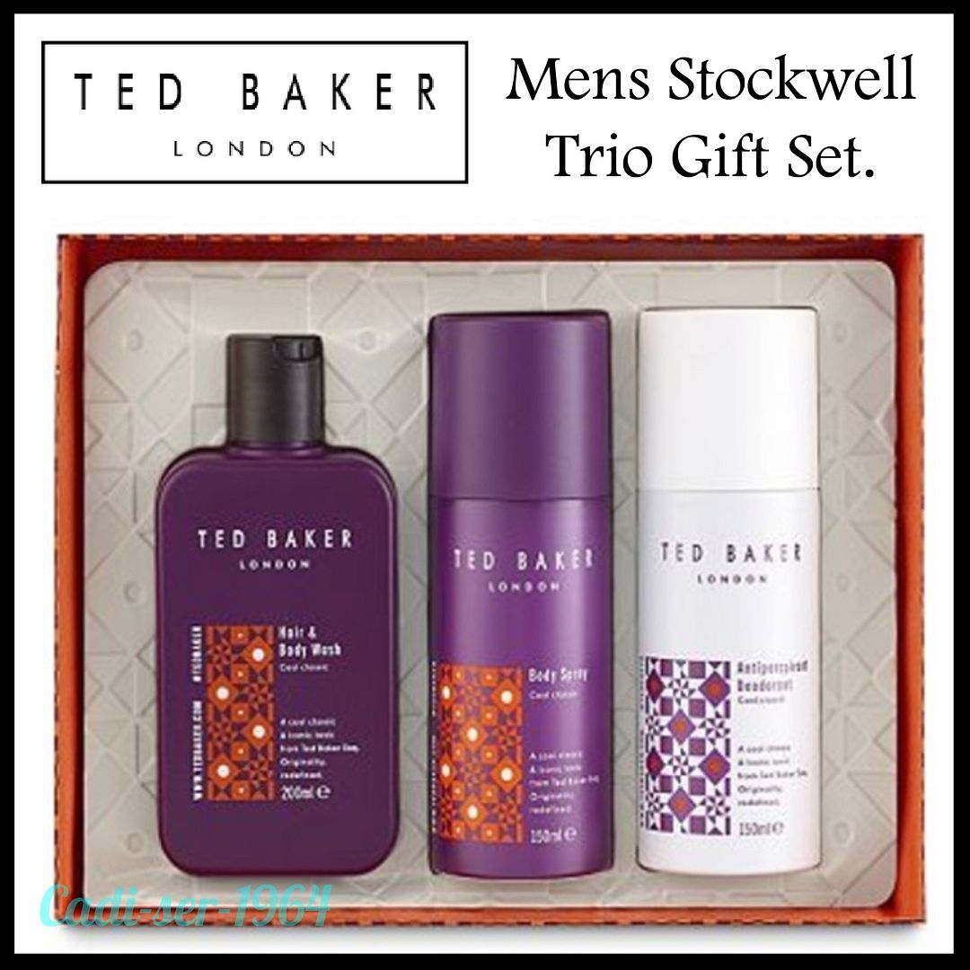 NEW TED BAKER Stockwell Trio Mens Gift Set Body Spray Deodorant Hair & Body Wash eBay