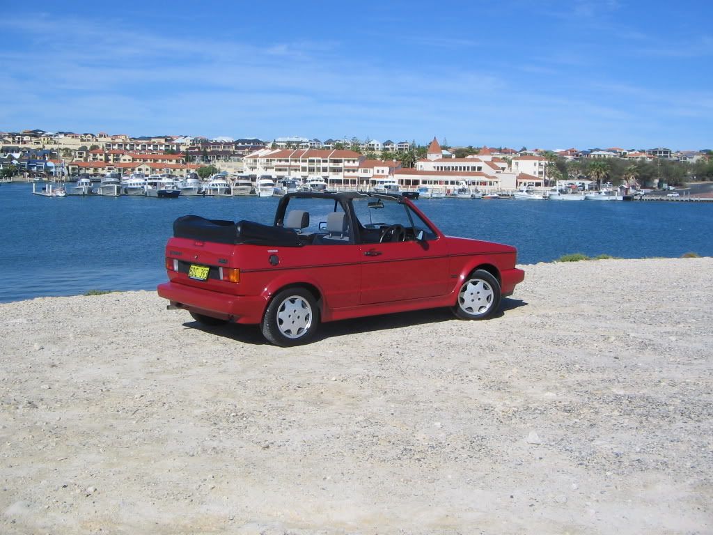 VW Mk1 Golf Clipper Cabriolet Oz Import RHD 1990 Red The Mk1 Golf Owners