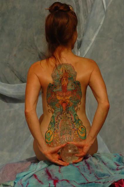  my snakes on my back and Shiva and Vishnu. A lot more tattoo to go.
