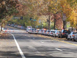 Police officer funeral procession