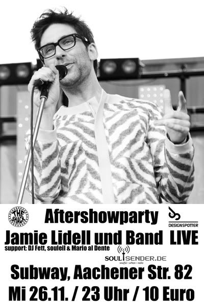 Jamie Lidell Band Aftershow Party plus Concert