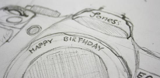 Camera birthday card Camera birthday card