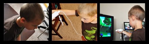 Boy playing Jumpstart Wii Pet Rescue Game
