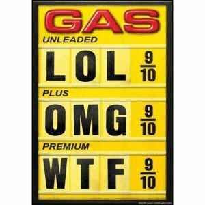 funny gas sign Pictures, Images and Photos