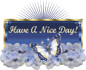 HaveANiceDayButterflyFlowersSparkle.gif