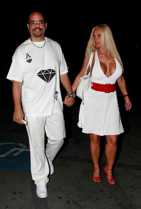 Coco and IceT were pictured out at Area in Hollywood last night