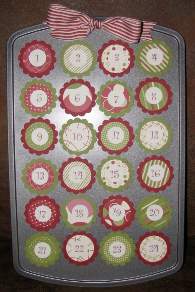 Mini Muffin Tin Cupcake Advent CalendarCountdown to Christmas