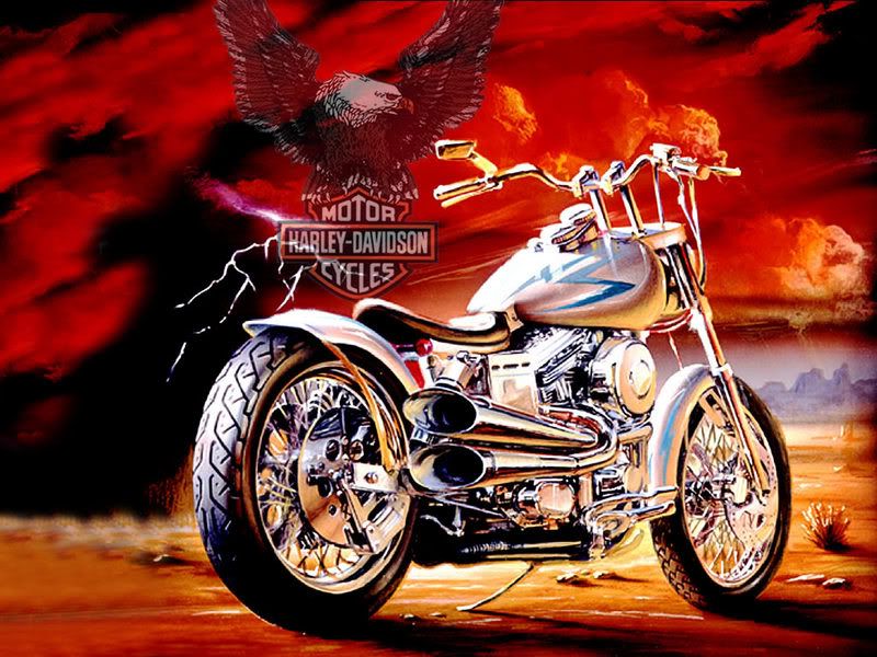 motorcycle harley davidson depiction