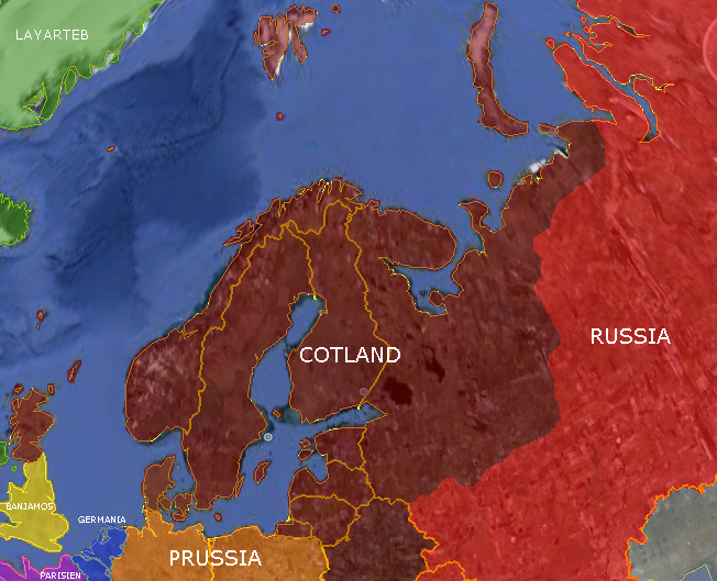 aggression in europe map. Map of the Realm of Cotland