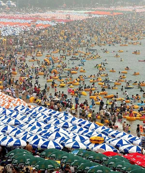 bain foule Chine