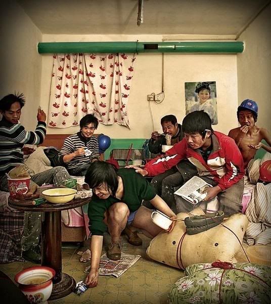 chambre hotel migrant Chine