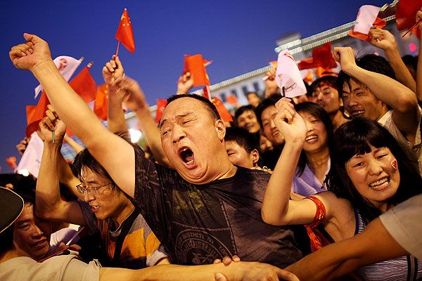 foule en chine