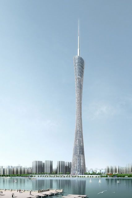 tour entortillée de Guangzhou