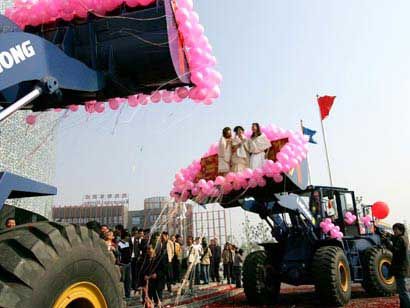 mariage tracteur Chine