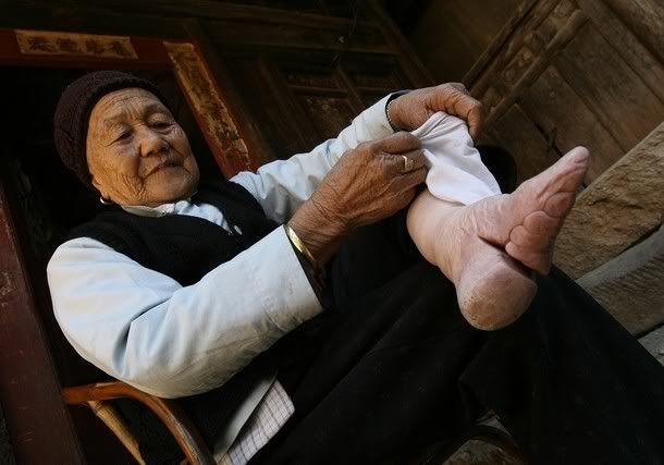 pieds bandes Chine