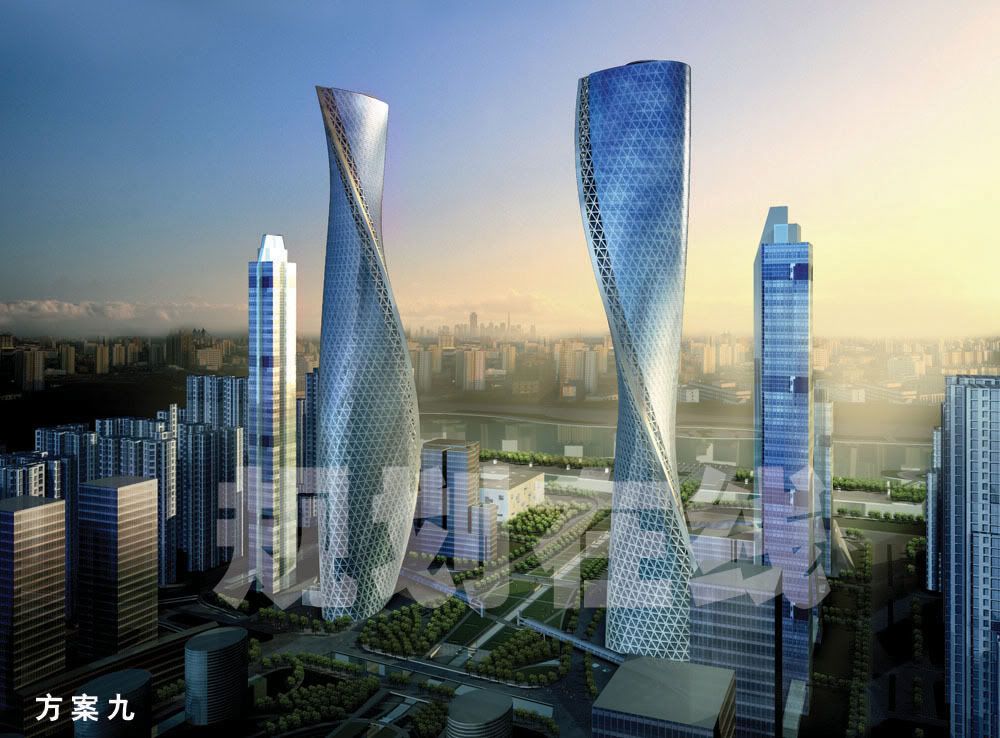 twisted towers Guangzhou