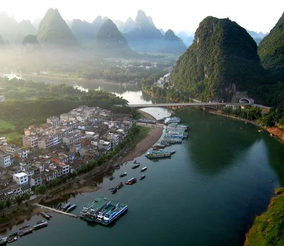 Paysages de Yangshuo en Chine