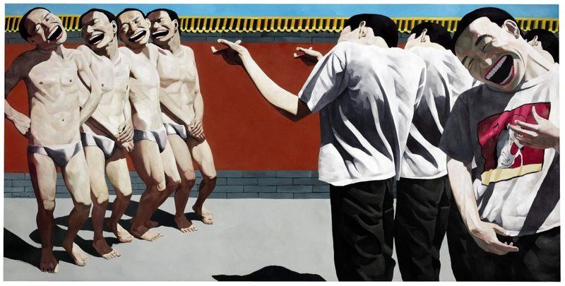 Art du rire Yue Minjun