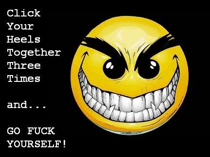 evil smiley screen