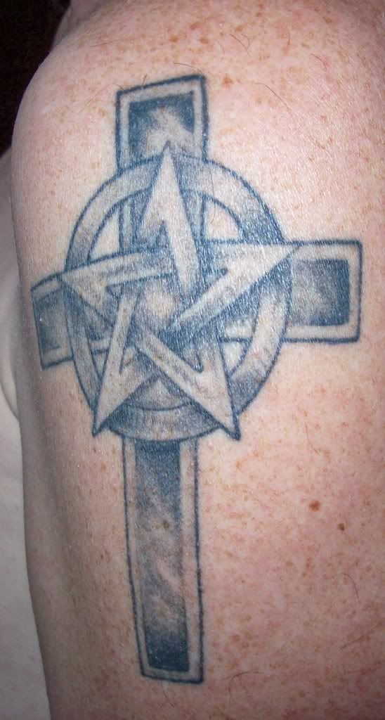 gothic cross tattoo