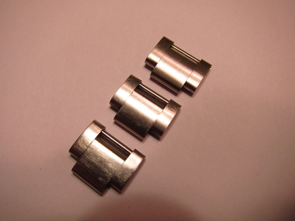 FS 3 Rolex Oyster Links, Omega Deployant, Omega Bond HalfLink