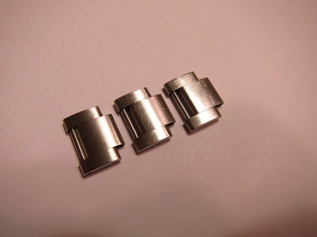 FS 3 Rolex Oyster Links, Omega Deployant, Omega Bond HalfLink