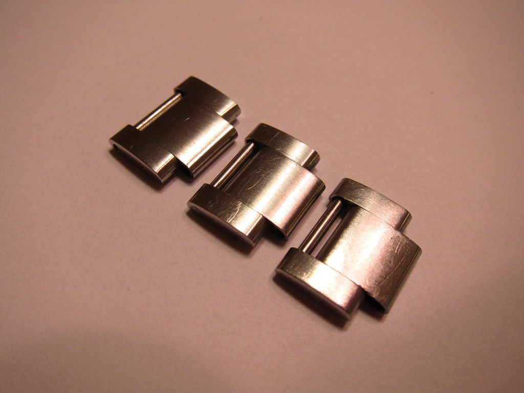 FS 3 Rolex Oyster Links, Omega Deployant, Omega Bond HalfLink