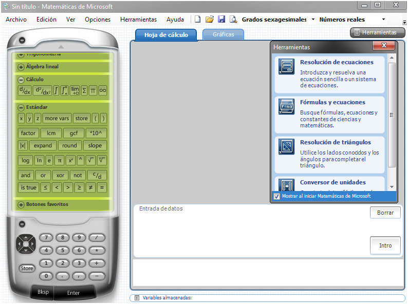 Matemáticas de Microsoft