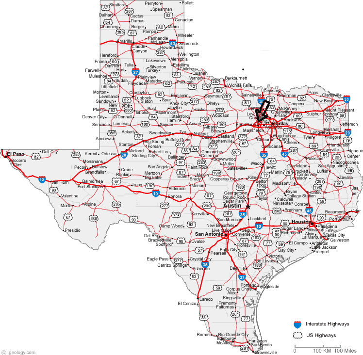 Full Map Of Texas Cities - United States Map