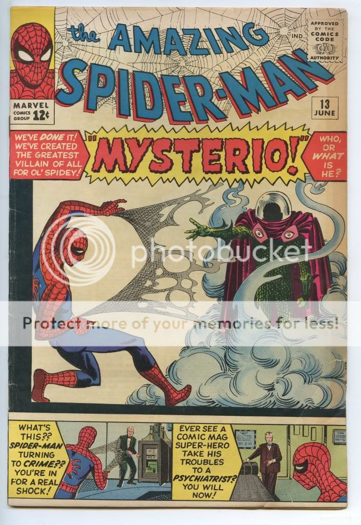 AMAZING SPIDER MAN comic 13~eye appeal of a FN/VF, but corner bend 