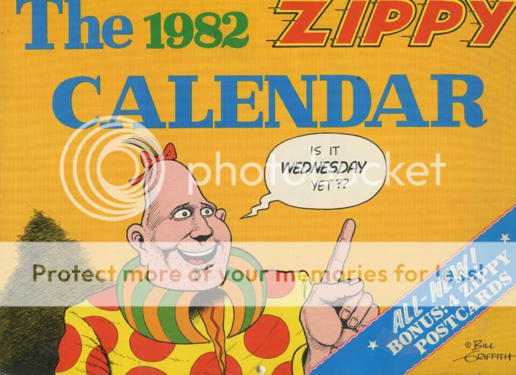 ZIPPY THE PINHEAD 1982 & 1983 CALENDARS+postcards, Mask  