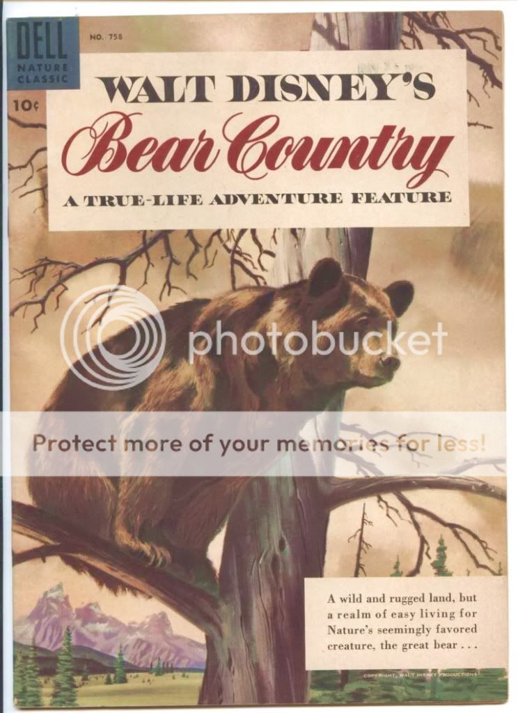 Disney BEAR COUNTRY True Life Adventure VF/NM (FC) 758  