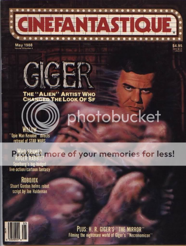 CINEFANTASTIQUE 1988~Alien~HR Giger~Roger Rabbit  