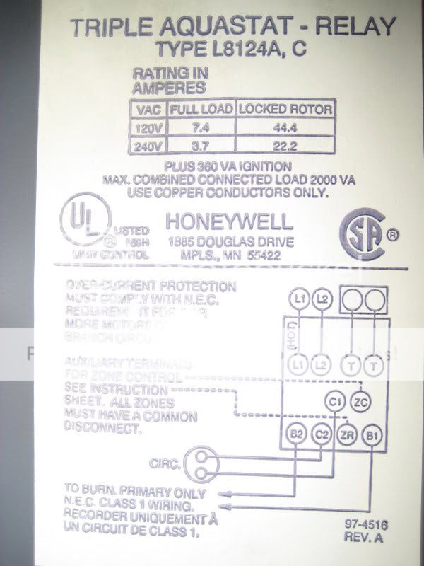 aquastat wired incorrectly? - DoItYourself.com Community ... used oil burner wiring diagram 