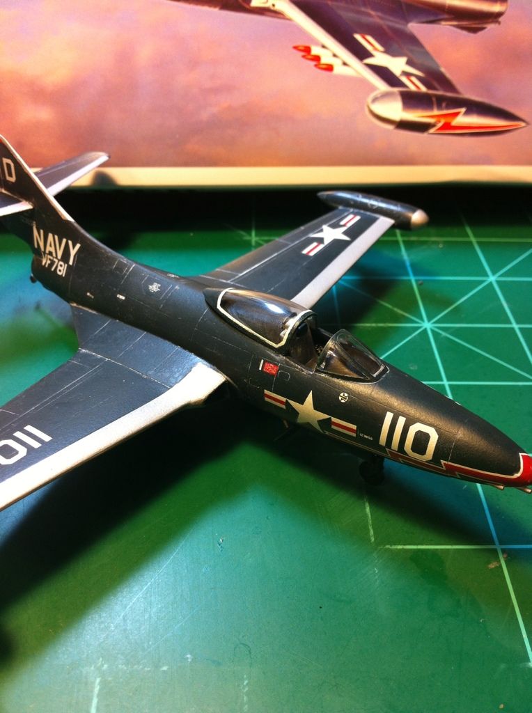 Hasegawa US Navy F9F-2 Panther Modellbausatz 1:72 - Plastikmodell Kampfjet Aus Den 1950ern