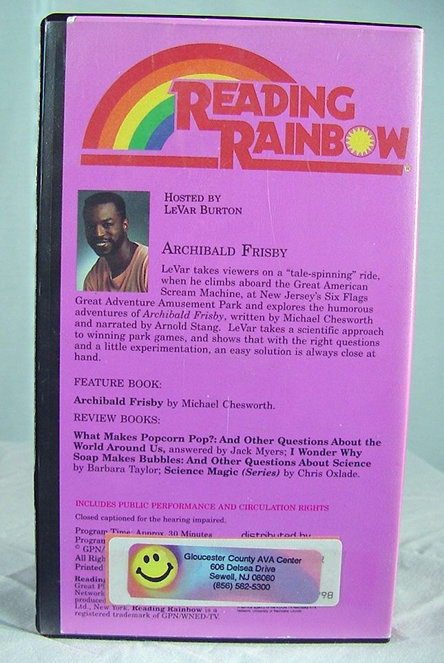 Archibald Frisby 115 Reading Rainbow VHS Childs Video