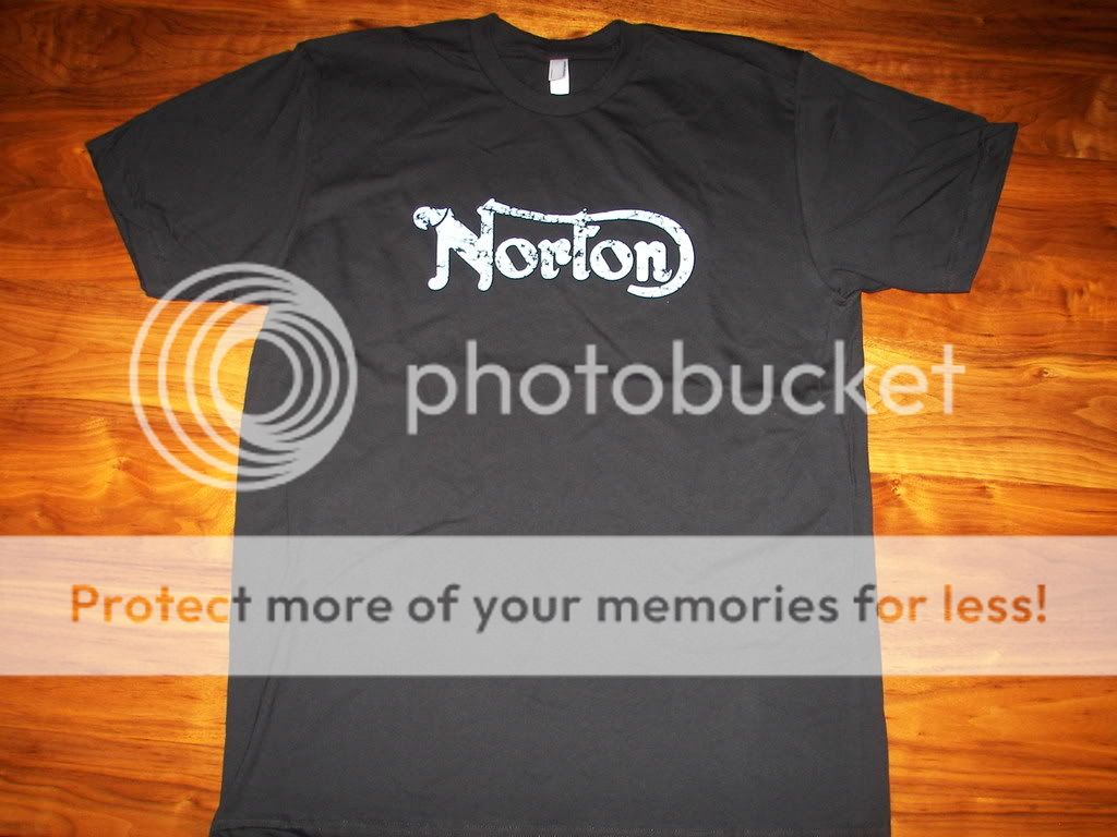 Norton Motorcycles T Shirt vintage ahrma commando 750  