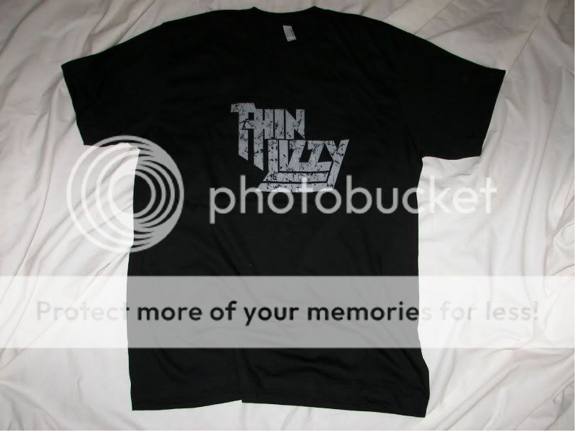 New Thin Lizzy Classic Rock T Shirt w Worn Out Look